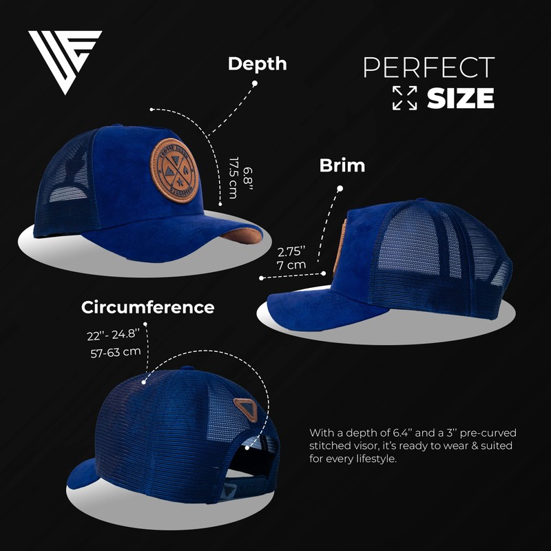 Urban Effort - Gorra de malla trasera para hombres y