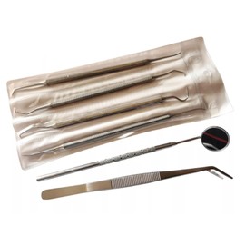 6 Pieces Dog Dental Tooth Scaler and Scraper Stainless Double Headed Tarter Removing Tool Scraper Pet Teeth Cleaning Tools for Dog and Cat