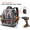 Tool Bag Backpack - Heavy Duty Tool Backpack Water-resistant HVAC