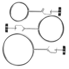 Ipetboom 3pcs Laboratory Retort Rings Versatile Iron Ring Clamps for Secure Support of Beakers Flasks Lab Stand Accessories for Chemical Experiments