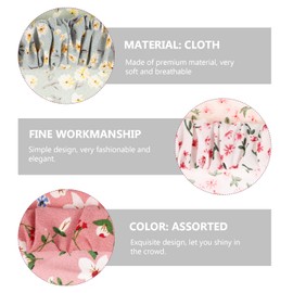 NOLITOY 6Pcs Floral Head Scarf, Boho Bandana Hair Bandanas Chiffon Head Kerchief Turban Hair Accessories for Beach Yoga Outdoor Hiking