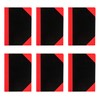 Idena 90368 Notebook A7, Pack of 6, Squared Notebook with