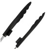PRO SERIES Anti-Bacterial Heat Resistant Stopper Multi-Tongs, Small, Black