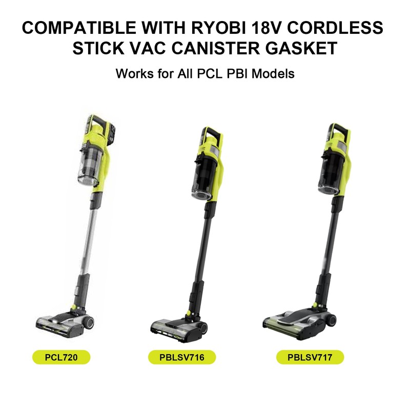 Vacuum Parts Replacement Gasket Compatible with Ryobi 18v Stick Vacuum