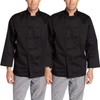 Chef Code 2-PACK Francesco Classic Chef Coat with Cloth Knot