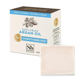Soapbox Barra Acondicionador para El Cabello Con Aceite de Argán para Suavizar El Cabello Seco, Dañado y Domar El Frizz - Acondicionador Sólido de 2Oz, Bajo En Plástico, Vegano, Sin Sulfatos, Sin Para