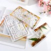 4pcs Storage Box Resin Mold DIY Production Patterned Hollow Flip