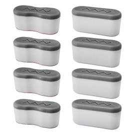Toilet Seat Bumpers 8Pcs Kit with 2 Shapes - Heavy Duty Adhesive Spacers Fit All Standard Bidets, Plastic/Rubber Seat Covers