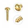 sourcing map Wood Screws M2.5 x 12 mm Slotted Round