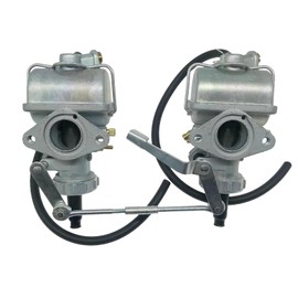 Autu Parts CB200 Carburetor Dual Carb Assy Set, Compatible with Honda CB200T CL200 1974-1976