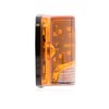 Maxxima Rectangular Amber Clearance Marker P2PC With White Ground Light