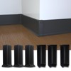 COUKIU Self Adhesive Baseboard Corner Blocks, 4inch(Width)3 Inside + 3