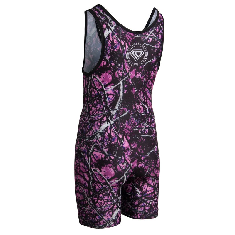 Wrestling Singlet por KO Deportes Gear: Rosa Camo – Fun,