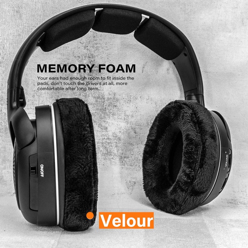 TRANSTEK RS120 Replacement Earpads Ear Cushion for RS120, HDR120, RS100,