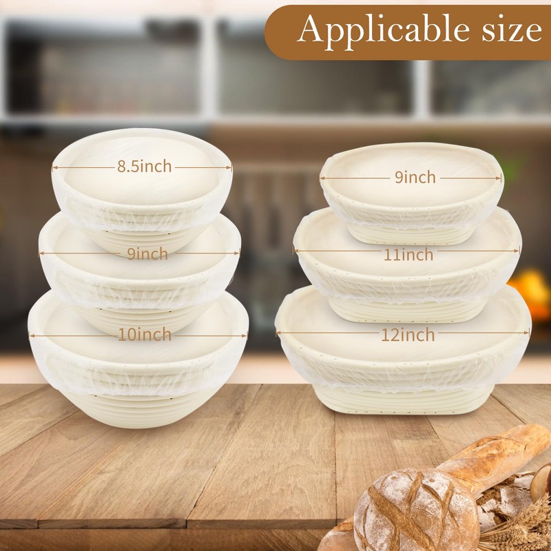 120pcs Shower Caps for Sourdough Bread, Reusable Bowl Covers for
