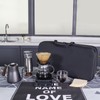 SOTECH Electric Coffee Maker Set with Electric Grinder Glass Dripper