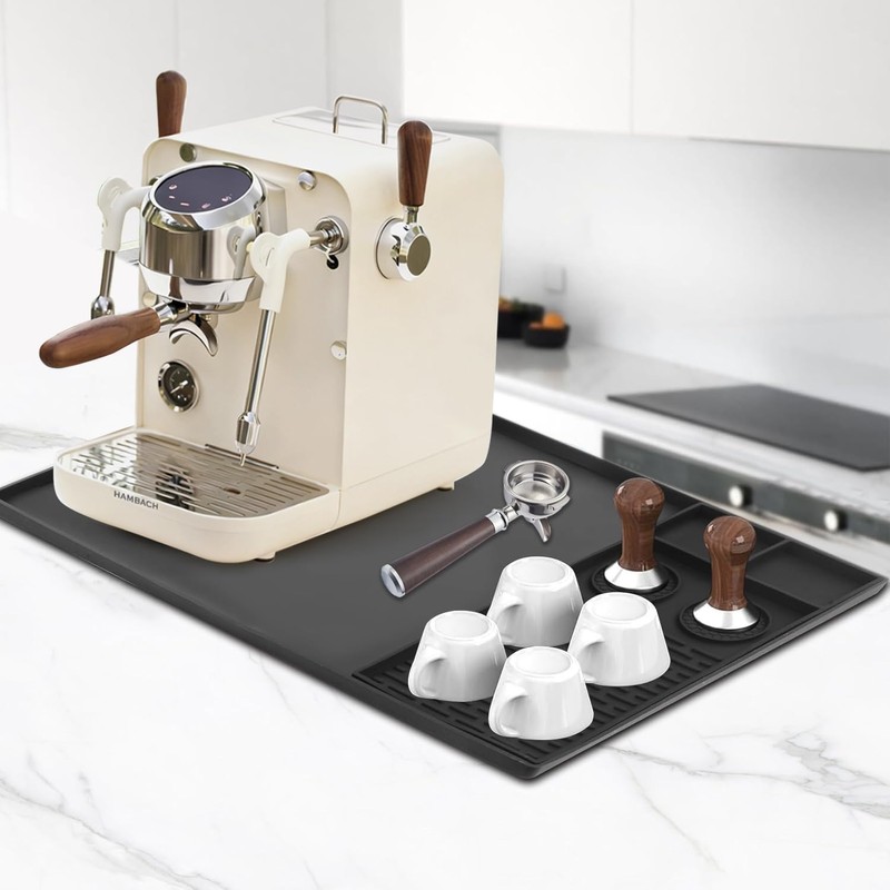 Coffee Machine Mat Sets Silicone Dish Drying Pad Kitchen Station