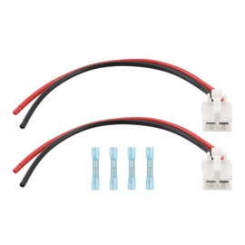 2PCS Blower Motor Connector Harness Compatible with Toyota Tacoma 2005-2016 Replacement 82998-12380 90980-10916 Blower Motor Harness Plug Wire Harness Pigtail Kit with Heat Shrinks Connectors