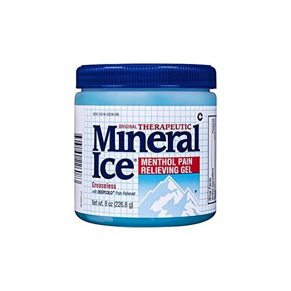 Mineral Ice Therapeutic Pain Relieving Gel, 8 Ounce