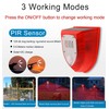 2 Pack Solar Security Alarm Lights, 129dB Gunshot Sounds &