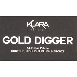 Klara Cosmetics Paleta de contorno, bronceador y rubor - Paleta 3 en 1 de sombras y contorno para un maquillaje impecable - 10 g                      