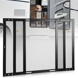 Gisafai 18 Inch High Adjustable RV Entry Screen Door Protector Grille for Dogs, Aluminum RV Screen Door Guard Fits Door Widths 22"- 31.5", RV Door Camper Screen Door Grill
