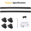 Roof Rack Cross Bars with Lock - Compatible with 2011-2021