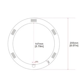 Tobole T9 LED Circline Light Bulb,8 Inch 12W 4100K Clear Cover LED Circular Light, led Replacement for FC8T9/CW, Ballast Bypass Required