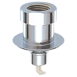 SANEI PT3320 Washing Machine Nipple with Automatic Stop Function for Coupling Faucets G1/2 One-Touch Removal, Silver