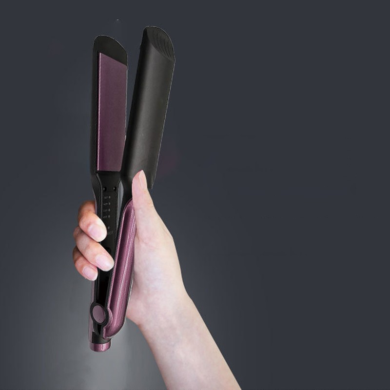 Hair Straightening Flat Iron Frizz Control Ceramics Adjustable Fast Heating