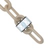 Mr. Chain Reflective Plastic Barrier Chain, Army Tan, 2-Inch Link