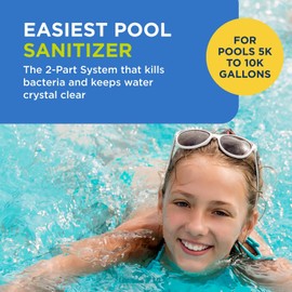 Flippin’ FROG XL Floating Sanitizer System for Pools 5,000 to 10,000 Gallons - Prefilled Floater with Sanitizing Minerals and Chlorine for Easy Pool Treatment & Maintenance - 4 Month Bundle
