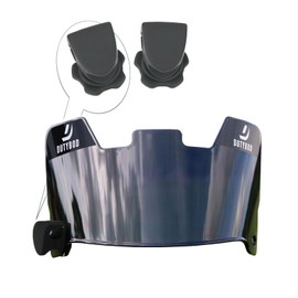 Football Visor Football Shield, Clear Football Visors for Helmet Scratch-Resistant, Fits Adult & Youth Football Helmets (Black)