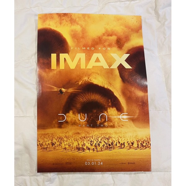 Dune Part Two IMAX Preview Screening Promo Poster Print 11.5