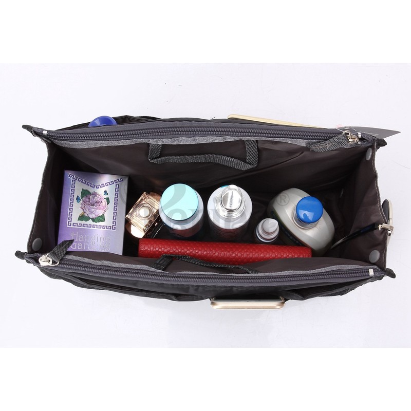 Periea Chelsy Handbag Organiser Insert (Black, Large)