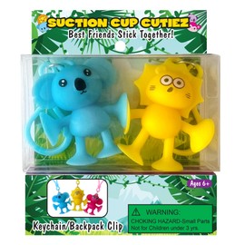 Suction Cup Cuties 2pk Fidget Toys Collection - Premium Squishy Toys for Squishing & Stretching - Collect Them All with Various Themes - Ideal Fidget Toy for Stress Relief & Focus - Durable and Fun