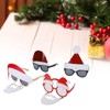 4pcs Santa Claus Cute Christmas Eyeglasses Costume Party Glasses Photography