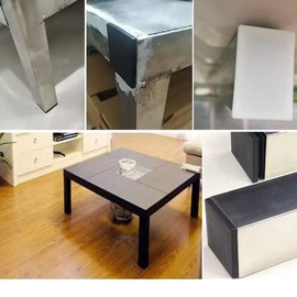 25 * 25mm Square Plastic Plugs,Square Plastic End Caps in 24pcs,Chair Leg Pipe Tube Insert Blanking Cover,End Cover Caps for Furniture,Tables,Chairs