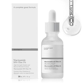 Niacinamide Serum, Gesichtsserum con Niacinamide 10%+Zinc 1%, Niacinamid Poren Verfeinern Gesicht, Bekämpft Hautunreinheiten, Geeignet für Alle Hauttypen, 30 Ml
