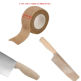 NentMent 8 Pack Chef Knife Handle Covers Non Slip Fabric Winding Tape Universal Kitchen Knives Handle Sleeves Wrap for Kitchen Knife Set Chef's Knife Boning Knife Fillet Knife Santoku Nakiri Knife