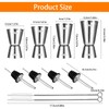 Set of 4 Cocktail Measuring Cups Stainless Steel Bar Measure