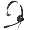 Telephone Headset Monaural Customer Service Headphones with Mic for Call