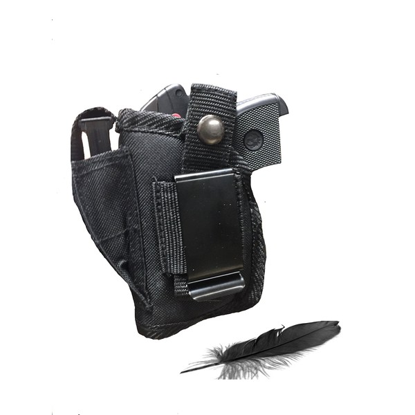 Feather Lite Beretta 950 Jetfire with Laser Soft Nylon Inside or Outside The Pants Gun Holster.