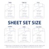 90GSM Soild Sheet Set Twin Aqua