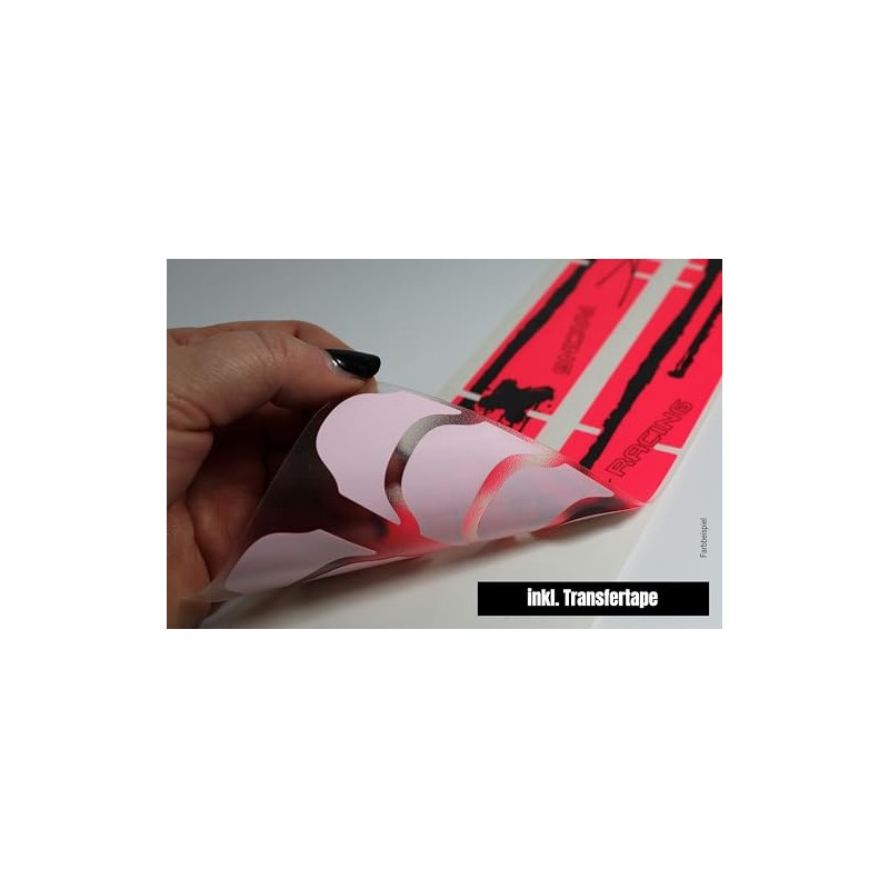 BIKE-label X400186VA Neon Yellow Flash Frame Sticker Set for Bicycle