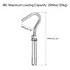 sourcing map 10Pcs M6 304 Stainless Steel Expansion Hook, Standard