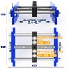 BLEKOO Upgraded 6.7 inch Self Centering Doweling Jig Kit (Blue),