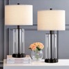 Kyrid 23.5'' Glass Table Lamp Set of 2 for Living