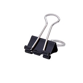 Soennecken Foldback Clip 1563 19 x 7 mm Black Pack of 12