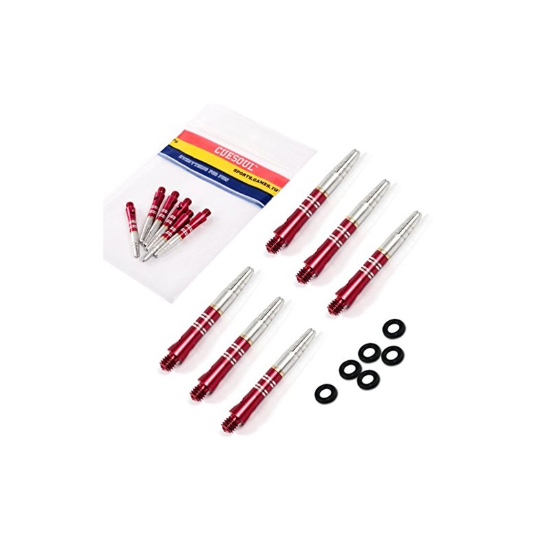 CUESOUL Set of 2 (6pcs) 2BA Medium Aluminum Dart Shaft